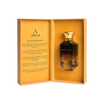 Luxury unisex oud perfume Noor Al Oud by Arrah Parfum