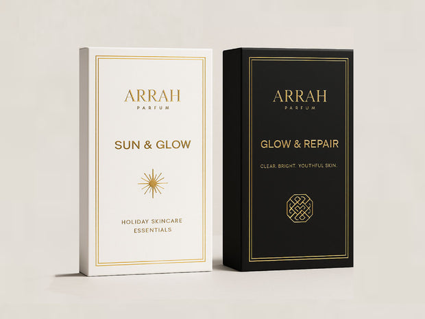 ARRAH Parfum products on cream background