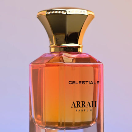 orange perfum bottle spinning around 360 degrees